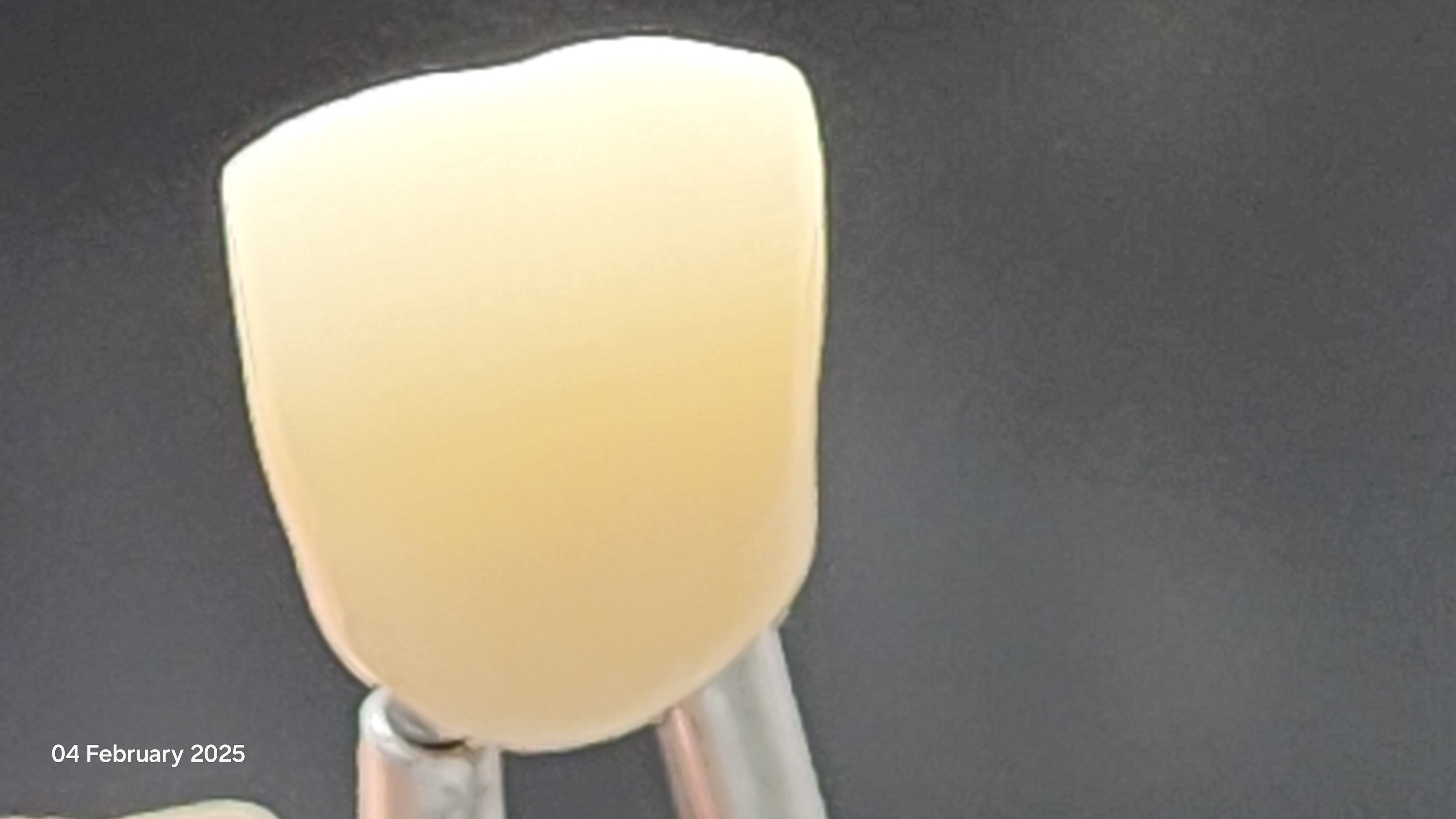 High translucent zirconia without Stain&Glaze (under light)